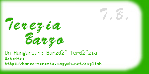 terezia barzo business card